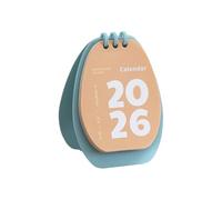 Calendrier de bureau en polystyrène recyclable Twenty Six avec espace pour notes pour la planification des tâches et la planification Six Nut Fun Twist Desk Calendar