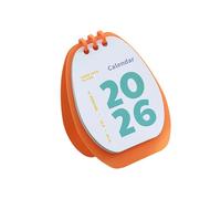 Calendrier de bureau en polystyrène recyclable Twenty Six avec espace pour notes pour la planification des tâches et la planification Six Nut Fun Twist Desk Calendar