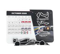 Calendrier de bureau Formule 1 2026 - Agenda premium pour les passionnés de sport automobile avec programme complet et support | pour les fans de Formule 1 (1Pc)