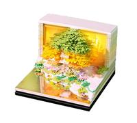 Calendrier de bureau hebdomadaire de qualité supérieure Vingt Vingt Six avec bouton pression pour créer une cabane dans un arbre en fleurs, bloc-notes, idée cadeau