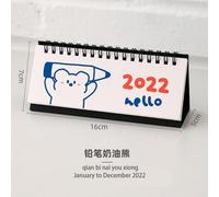 Calendrier De Bureau Horizontal Créatif, Calendrier D'horloge Pour Étudiant, Petit Calendrier, Ornements De Bureau, Fournitures De Bureau Scolaires, Bricolage, 2022