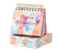 Calendrier de bureau inspirant 2025, affirmations quotidiennes | Calendrier de bureau avec citations de motivation quotidiennes, accessoires de bureau pour bureau | Décoration de bureau
