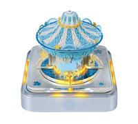 Calendrier de bureau inspirant Bloc-notes/carte mémo 3D chat sculpté, calendrier 2026, cadeau Cadeaux pour collègues(Carousel-A,With Light)