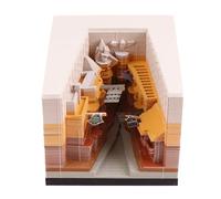 Calendrier de bureau inspirant Bloc-notes/carte mémo 3D chat sculpté, calendrier 2026, cadeau Cadeaux pour collègues(Diagon Alley,With Light)