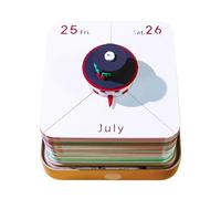 Calendrier de bureau inspirant Bloc-notes/carte mémo 3D chat sculpté, calendrier 2026, cadeau Cadeaux pour collègues(Christmas Snowman,Without Light)