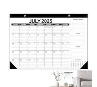 Calendrier de bureau Julian Date - Organiseur détachable | Aperçu annuel des objectifs - Page perforée pratique - Planification de la productivité du bureau à domicile - Planification des
