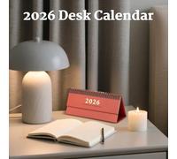 Calendrier de bureau mensuel 2026 à détachable - Planificateur de table inspirant pour planifier la maison, l'école, la salle de classe, le fitness, le dortoir, la gym, la cuisine, l'école, le