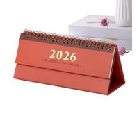 Calendrier de bureau mensuel | Calendrier mensuel 2026 à effeuiller pour rendez-vous, agenda journalier pour l'école à domicile, bureau, dortoir, studio, cours de cuisine, organisation