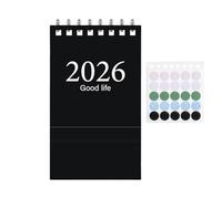 Calendrier De Bureau Min-i, Calendrier Visuel, 10,2 X 7,6 X 5,7 Cm, Planificateur De Dates Portable, Organisateur De Planification Mensuelle, Base De Support Stable, Pour Poste De Travail, Maison