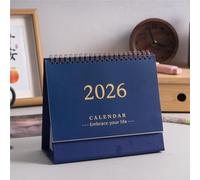 Calendrier de bureau Mini calendrier simple 2026, agenda de bureau portable et créatif à spirale Agenda(A2)