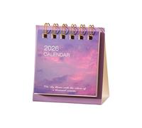 Calendrier de bureau, mini mensuel | Mini calendrier de bureau - pour bureau, maison, école, adultes, hommes, femmes, employés, collègues, Noël, Nouvel An, fête des pères, papa