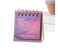 Calendrier de bureau | Mini planificateur mensuel, calendrier de bureau debout - pour papa fête des pères Noël Nouvel An bureau maison école hommes femmes collègues employés adultes
