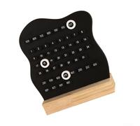 Calendrier de bureau minimaliste en bois pour style calendrier perpétuel, décoration créative de la maison, affichage du calendrier de bureau (noir classique)