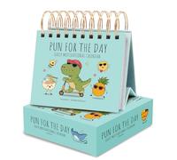 Calendrier de bureau motivant 2026 - Papier 10,8 x 10,8 cm | - Journal avec phrases et blagues de mots | Calendrier 2026 pour femmes, papa, enseignants, bureau et cadeau du Nouvel An