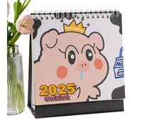 Calendrier de bureau, petit calendrier de bureau, liste de tâches planificateur de table mensuel journalier, planificateur de table, planificateur quotidien 2025 mignon agenda quotidien gestion du