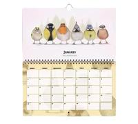 Calendrier de Bureau | Planificateur Compact À Thème Des Oiseaux 2026,Planificateur Bureau Amusant,Pour Enseignant, Salle de Classe, Famille, Lieu de Travail,