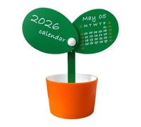 Calendrier de bureau, planificateur de bureau en forme d'épidémie, calendrier de table 2026 avec porte-stylo intégré pour Noël, bureau, collègues, améliore l'organisation du