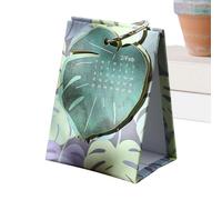 Calendrier de bureau | Planificateur de thème de feuille esthétique 2026, décoration de bureau, petit calendrier pour hommes, femmes, table de bureau à domicile, école, salle de classe, chambre à