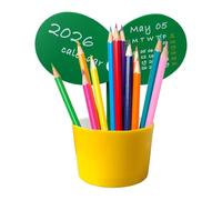 Calendrier de bureau, planificateur en forme de bourgeon | Calendrier de bureau 2026 avec porte-stylo | Pour collègues de bureau, Noël, employés, Nouvel An, adultes, fête des pères, papa, hommes et