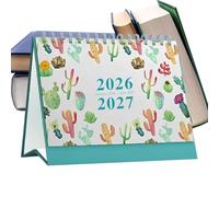 Calendrier de bureau, planificateur hebdomadaire pour 2026, notes mensuelles avec design, style esthétique, fonction d'écriture facile, outil de planification, accessoire de maison pour bureau, 2026