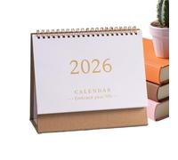 Calendrier de bureau - Planificateur papier | Calendrier de bureau 2026 de 12 pour le programme quotidien, suivi des dates, vacances, anniversaires, bureau, école, salle d'étude, chambre