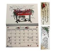 Calendrier De Bureau Pour Chrétiens - 2026 Agenda Motivationnel Fait Main | Calendrier En Papier Avec Des Versets De La Bible Et 2 Marque-pages - Pour Les Femmes Et Les Hommes Bureau Maison Chambre Ét