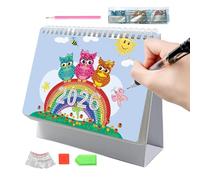 Calendrier de Bureau pour la Peinture Diamant 2026,Calendrier Organiseur de Bureau à Motif Peinture | Artisanal pour Gestion du Temps et Organisation des Tâches