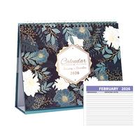 Calendrier De Bureau Pour Organisation Simplifiée - Décor Mensuel De Sous-Main Planificateur,Organisateur Mensuel Décoratif Motif Floral pour École Bureau Maison Enseignant