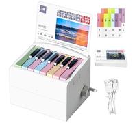 Calendrier de bureau pour piano générique avec 52 partitions de chansons, mini calendrier électronique avec notes de musique, touches de piano intégrées, cadeau d'anniversaire fantaisie