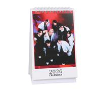 Calendrier de bureau SKZ 2026 'STAY' 13 * 23 cm 'Hollow' Calendrier de bureau Stray-kids Photocalendrier Bangchan Hyunjin HAN Felix Lee Know Calendrier à bloc (karma2)