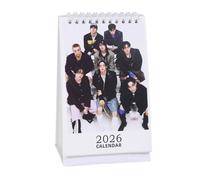 Calendrier de bureau SKZ 2026 'STAY' 13 * 23 cm 'Hollow' Calendrier de bureau Stray-kids Photocalendrier Bangchan Hyunjin HAN Felix Lee Know Calendrier à bloc (karma1)