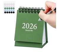 Calendrier de bureau sur pied, de janvier 2026 à juillet 2027, planificateur personnel - Calendrier mensuel de bureau | Pour lieu de travail, étude, poste de travail, dortoir, bibliothèque, salle de