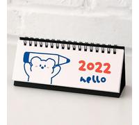 Calendrier De Bureau, Version Horizontale 2022, Mignon Ours, Plan Créatif, Livre, Horloge, Note, Calendrier, Décoration, Petit Calendrier