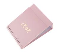 Calendrier de Bureau Vertical 2027 Rose, Agenda Simple Minimaliste papier | Lecture Confortable des Mois, Format Gain de Place, Espace D’Écriture Généreux, Style Moderne pour Organiser Vos Journées