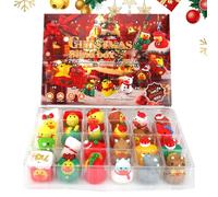 Calendrier De Canard De Noël Avènement - Compte À Rebours Du Calendrier De Noël Fun Duck Bath Party Favor Chic Design | Figures À Collectionner Des 24 Jours Toys Pour La Maison, Fête, Décoration D'ann