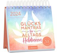 Calendrier de cartes postales Mantras porte-bonheur pour les héroïnes 2024