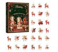 Calendrier De Chèvre Compte À Rebours 2026 - Pendentifs De Chèvre En Acryli | Décorations De Noël, Calendrier De 24 Figurines D'animaux Pour Arbre De Noëlcheminée, Fenêtre, Festival, Fête, Bureaux De Vac