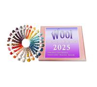 Calendrier de compte à rebours 2025-24 jours de Noël Fil à tricoter en laine | Kit d'artisanat de vacances, projets créatifs, crochet, fournitures festives pour familles, femmes, mères, filles