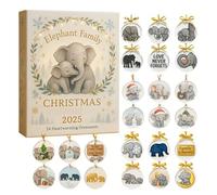 Calendrier de compte à rebours 2025 en acrylique 2D 24 jours pour compte à rebours de Noël avec arbre et fenêtre murale