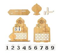 Calendrier de compte à rebours 2026 comme décoration de table, souvenir pour les célébrations du mois sacré, occasions festives à la maison (B, taille unique)