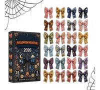 Calendrier de compte à rebours 2026 | Pendentifs étanches avec petit nœud | Calendrier de compte à rebours sur le thème du petit nœud | Pour enfants, femmes, familles, collectionneurs, vacances