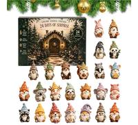 Calendrier de compte à rebours 2D Acrylique plat - Décor de Noël animal nai
