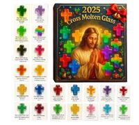 - Calendrier de compte à rebours avec de poche | Décoration de Noël avec 24 de poche (acrylique, 26 x 18 x 3 cm) | Pour femmes, hommes, adultes, famille, amis, père