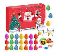 Calendrier de compte à rebours - Calendrier de compte à rebours de 24 jours | Œuf de dinosaure pour activités quotidiennes familiales, école, maison, salle de classe, décoration festive