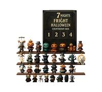 Calendrier De Compte À Rebours D Halloween | Boîte de Compte à Rebours Halloween 31 Jours avec Figurines Miniatures Décoratives | Collection Charmes Effrayants Pour Fêtes Cheminée Table Porte D'Entrée