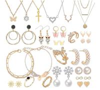 Calendrier De Compte À Rebours De Bijoux Vacances d'Hiver Élégantes