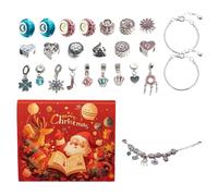 Calendrier de compte à rebours de - Bracelets à breloques, boucles d'oreilles, bijoux de 24 jours | pour les vacances, Halloween, Thanksgiving, Pâques, Saint-Valentin, adolescents