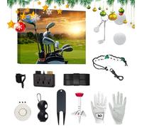 Calendrier de compte à rebours de golf - Calendrier de compte à rebours de 12 jours | Marqueurs de balles de golf pour débutants, joueurs, frères, maris, grands-pères, petits amis, amateurs de sport