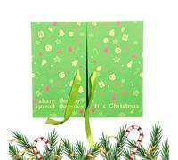 Calendrier de compte à rebours de l'avent : calendrier de rangement de grille de boîte de Noël vide avec une construction solide, une façon créative de remplir avec des friandises et des cadeaux