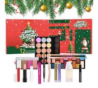 Calendrier de compte à rebours de maquillage, calendrier de 12 jours pour femmes de Noël 2024 - Ensemble de maquillage beauté pour fête, soirée, événement, rencontres pour femmes, mères, épouses
